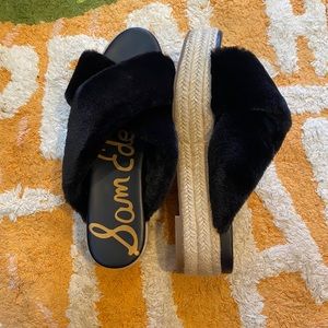 Sam Edleman Faux Fur Platform Shoes (NWT)
